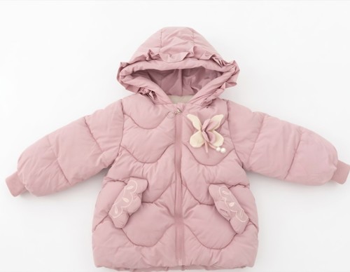 Winterjacke altrosa glitzer - winterjacke,