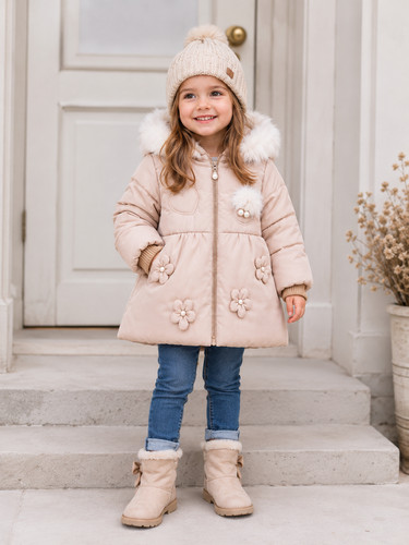 Schöne mädchen winterjacke - mädchen,