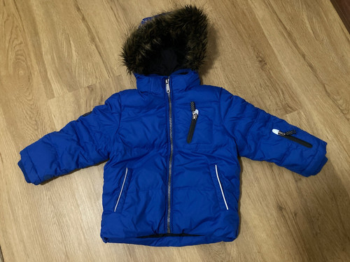 Winterjacke blau pelz - gr.,